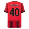 AC Milan Vranckx 40 Hjemme 23-24 - Herre Fotballdrakt